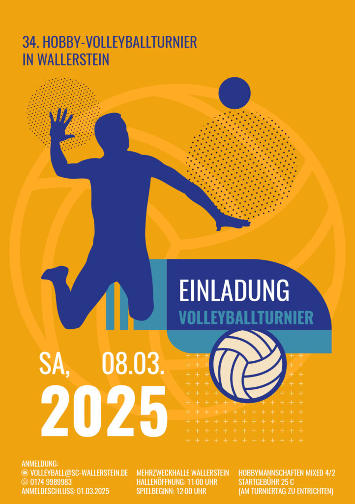 Einladung Volleyballturnier 2025, 08.03.2025